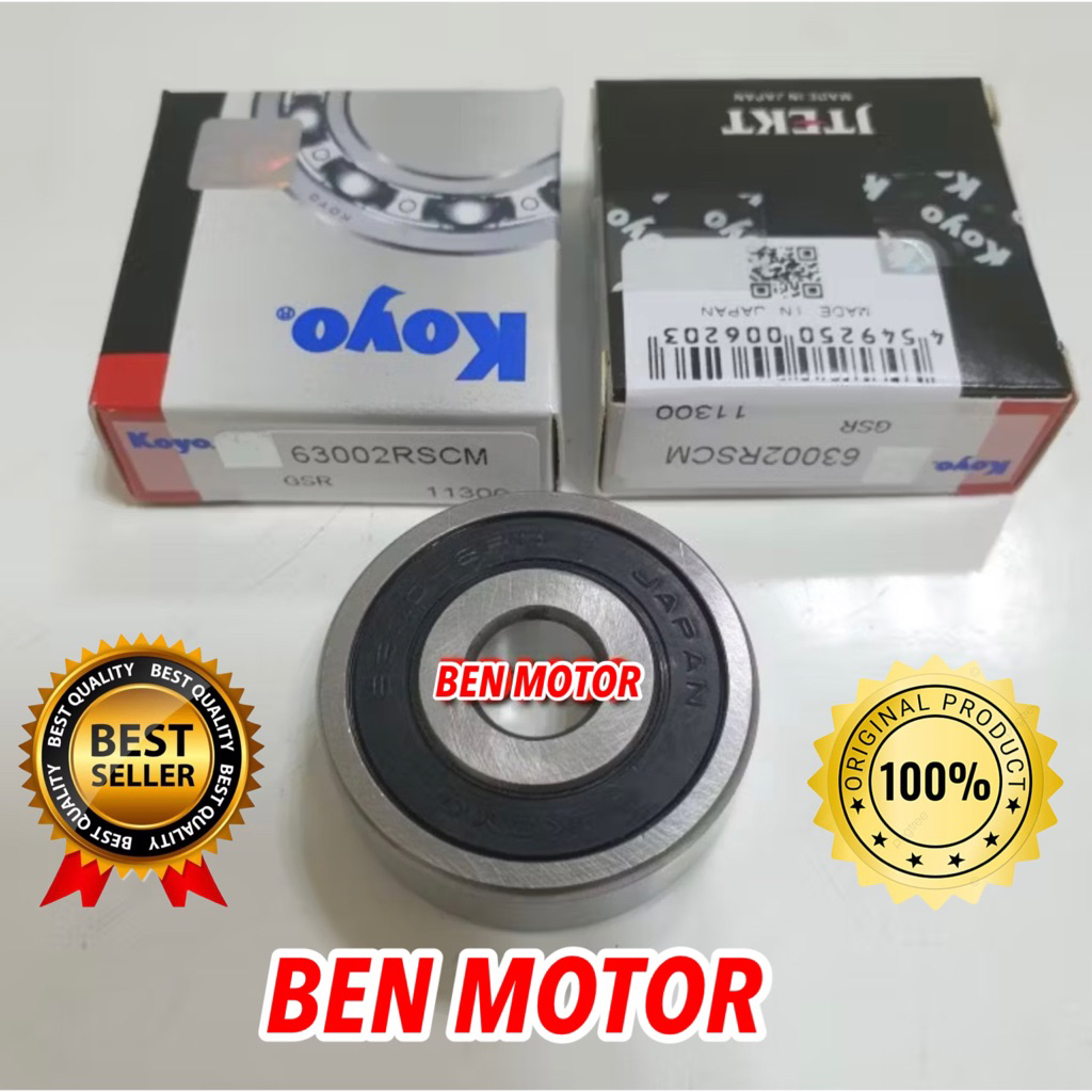 Lahar Bearing 6300 2RS KOYO ORIGINAL - BEN MOTOR