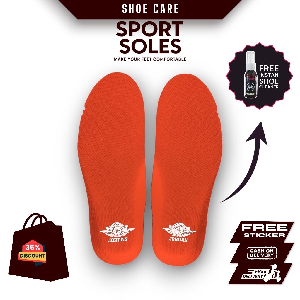 SportSoles - A38Wings Jordn พื้นรองเท้าแบบถ้วย Unisex