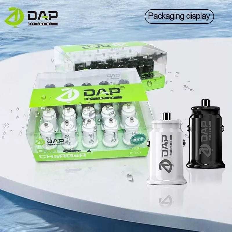 DAP D-CC1N 2usb Original Car Charger Adapter DAP Car Charger Cover DAP D-CC1N 20 ชิ้น