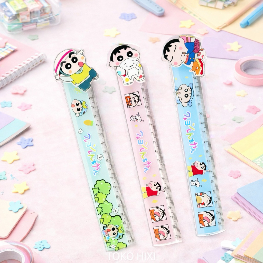 Hixi Shop - Ready Cute Shinchan Character Ruler ขนาด 15cm