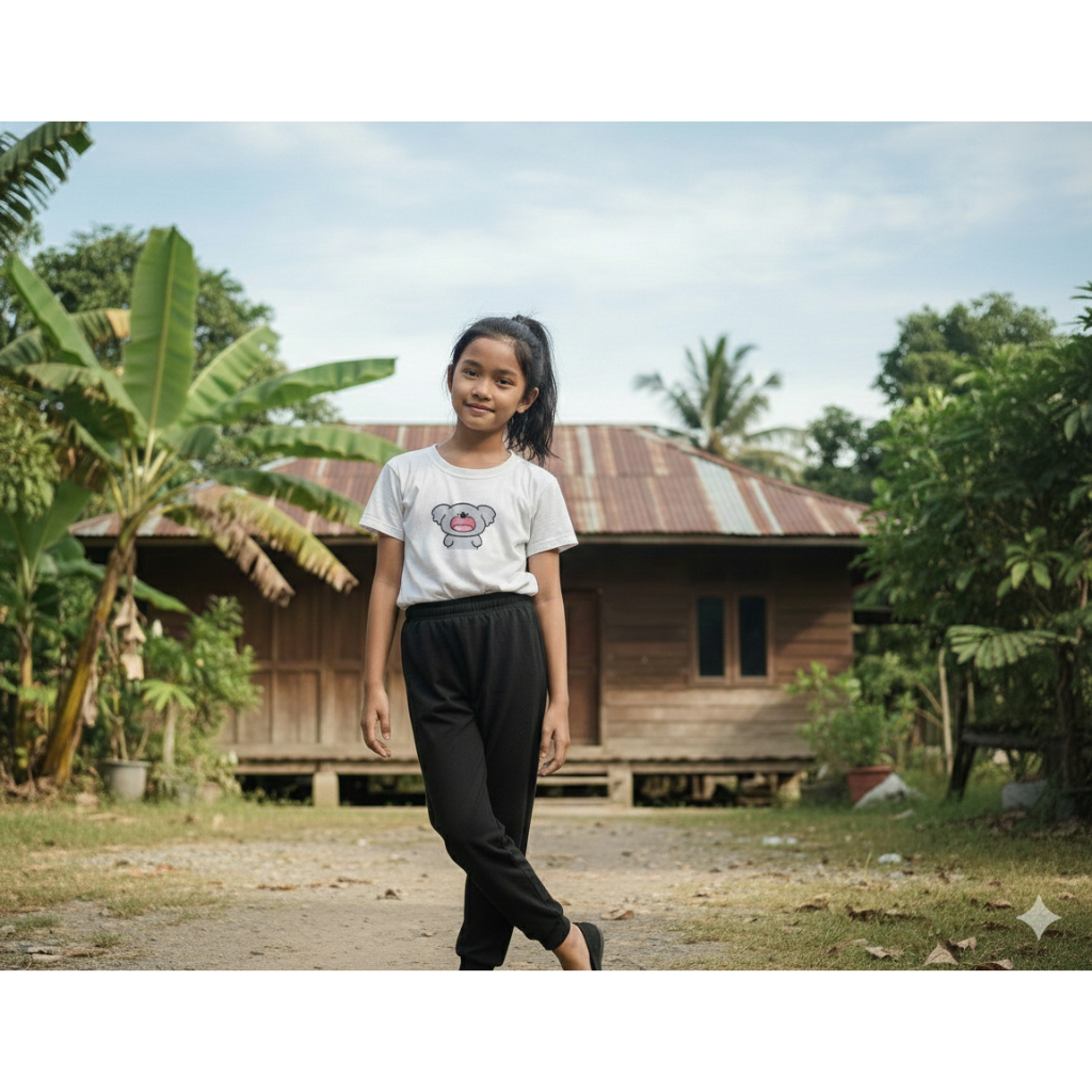 กางเกงจ็อกเกอร์เด็ก Set 5-15 Years Old koala bear Motif