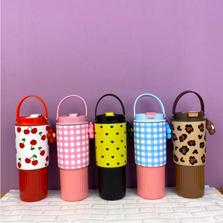 Tumbler Stainless SUS 304 Kapasitas 900ml Dengan Gantungan Cantik/ Botol Minum Termos Vacuum Tahan Panas Dan Dingin