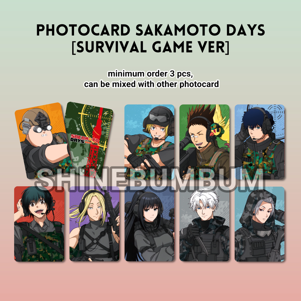 Sakamoto Days Photocard - เกมเอาชีวิตรอด Ver [SHINEBUMBUM]