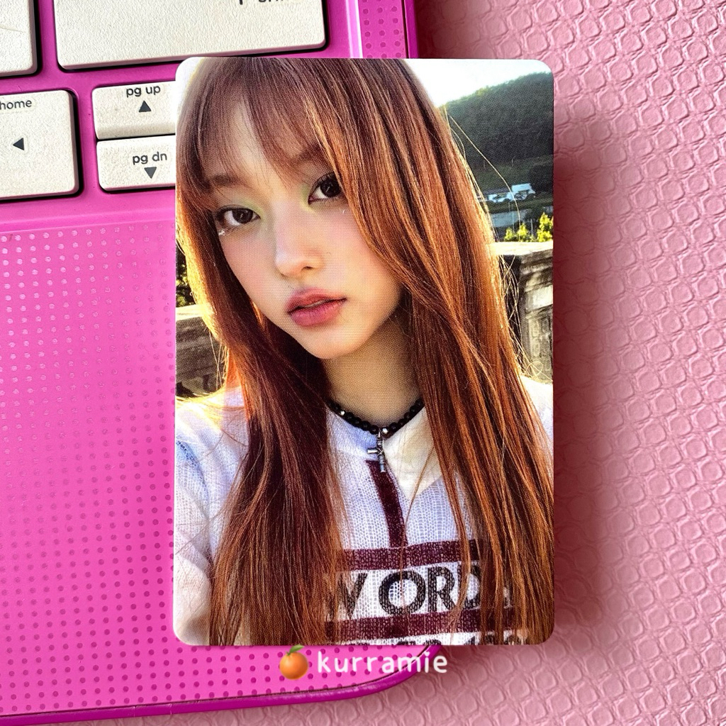 (ลดล้างสต๊อก) การ์ดข้อความอัลบั้มโจรสลัด haerin ditto omg pc poca haerin เสื้อเบสบอลสีบลอนด์