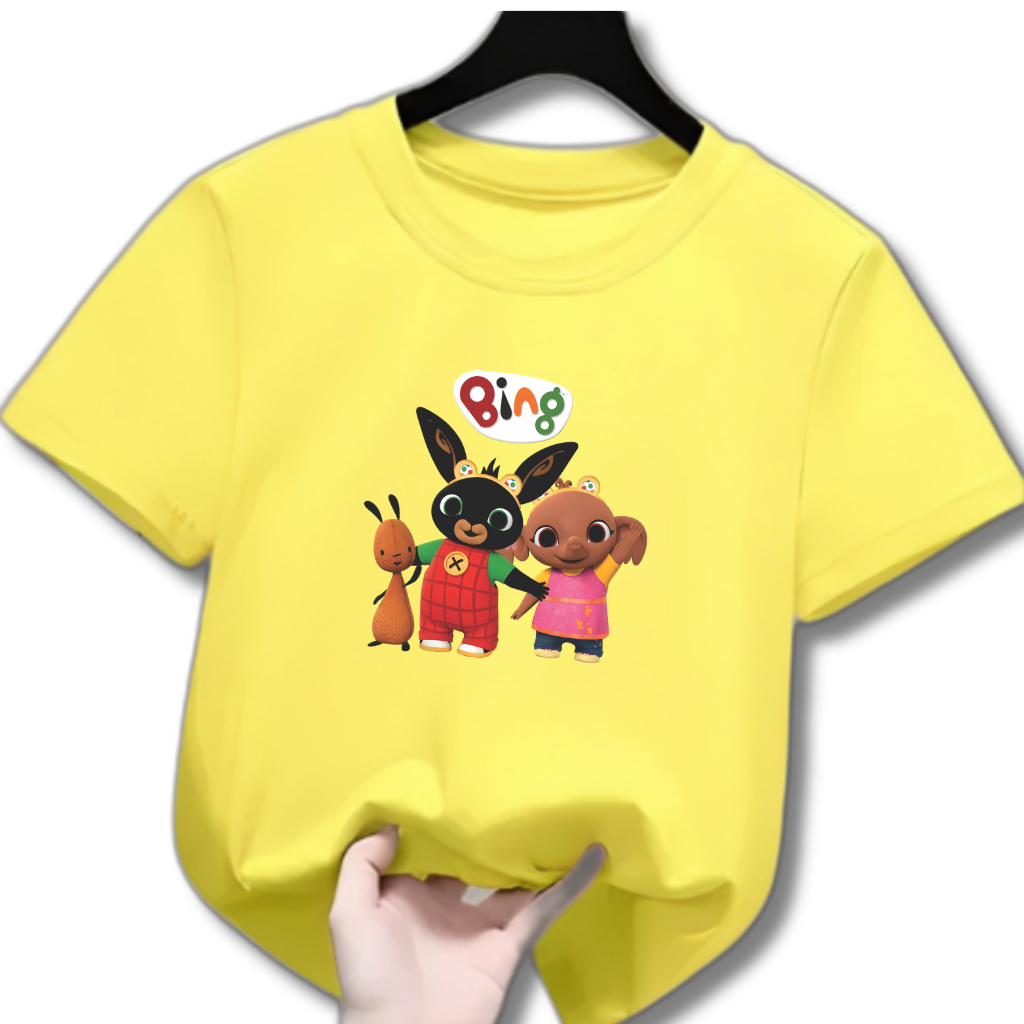 เสื้อยืดเด็ก Unisex 2-16 Years Old with Bing Motif