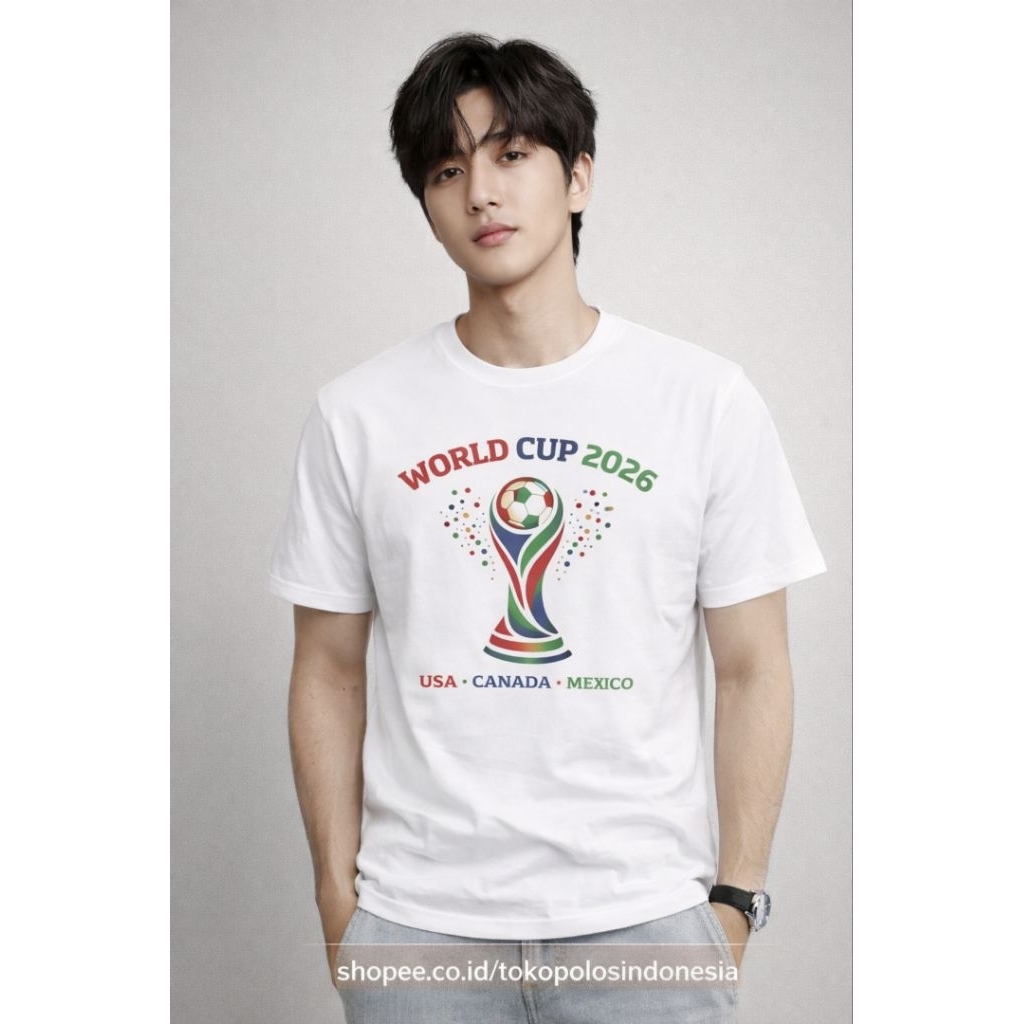 Fifa World Cup 2026 USA Canada Mexico T-Shirt - เสื้อยืด RAINBOW สําหรับผู้ชาย