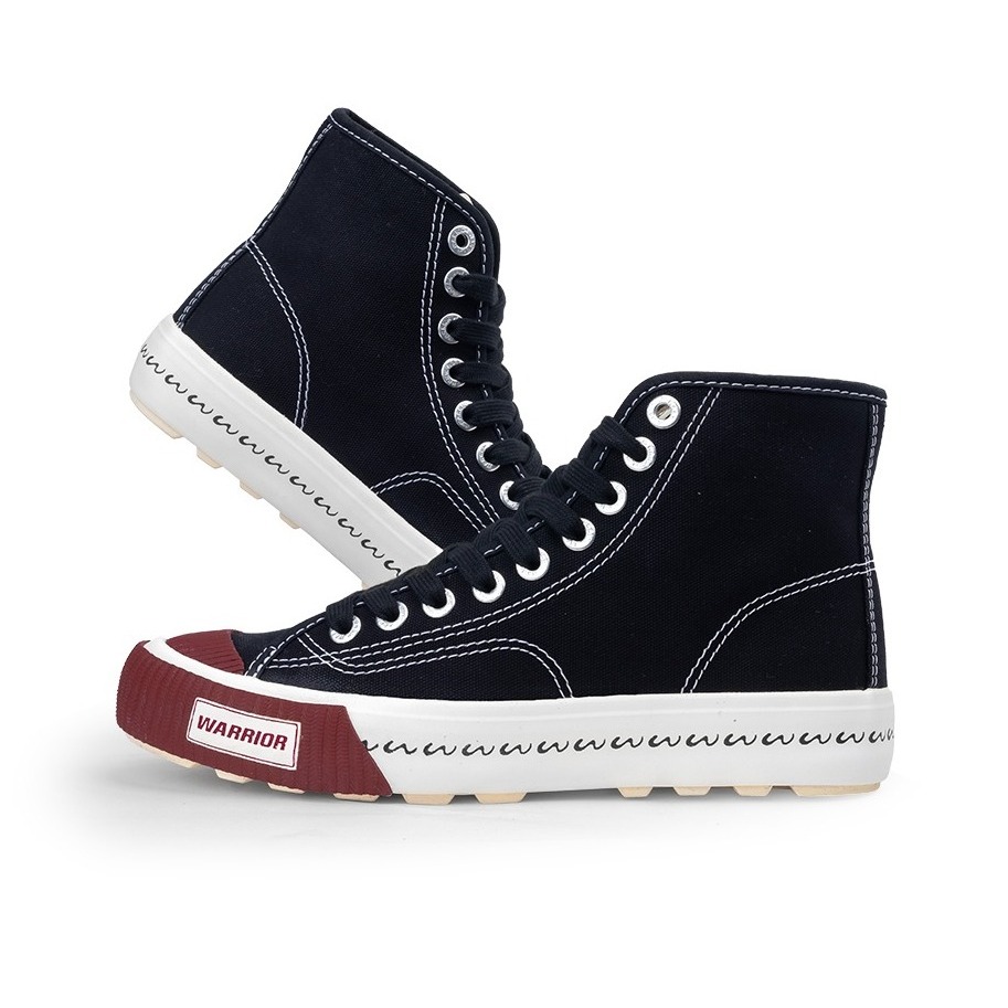WARRIOR STANFORD HIGH CUT รองเท้าผ้าใบต้นฉบับ 100% ล่าสุดไม่มีแนวโน้ม