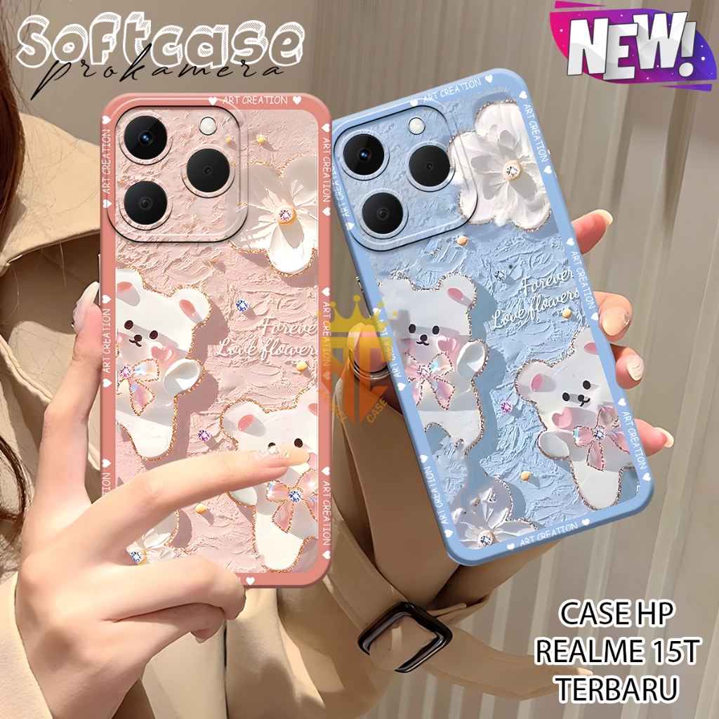 Realme 15T Case - Realme 15T Pro - Realme 15 pro - Realme 15 - Realme 14 - Realme 14t Pro Bear Motif