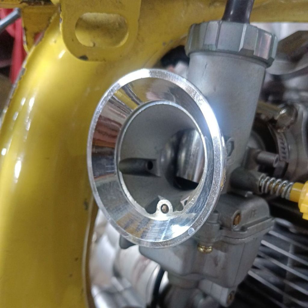 VELOCITY CARBURETOR FUNNEL PE28 PWK28 SHORT CNC