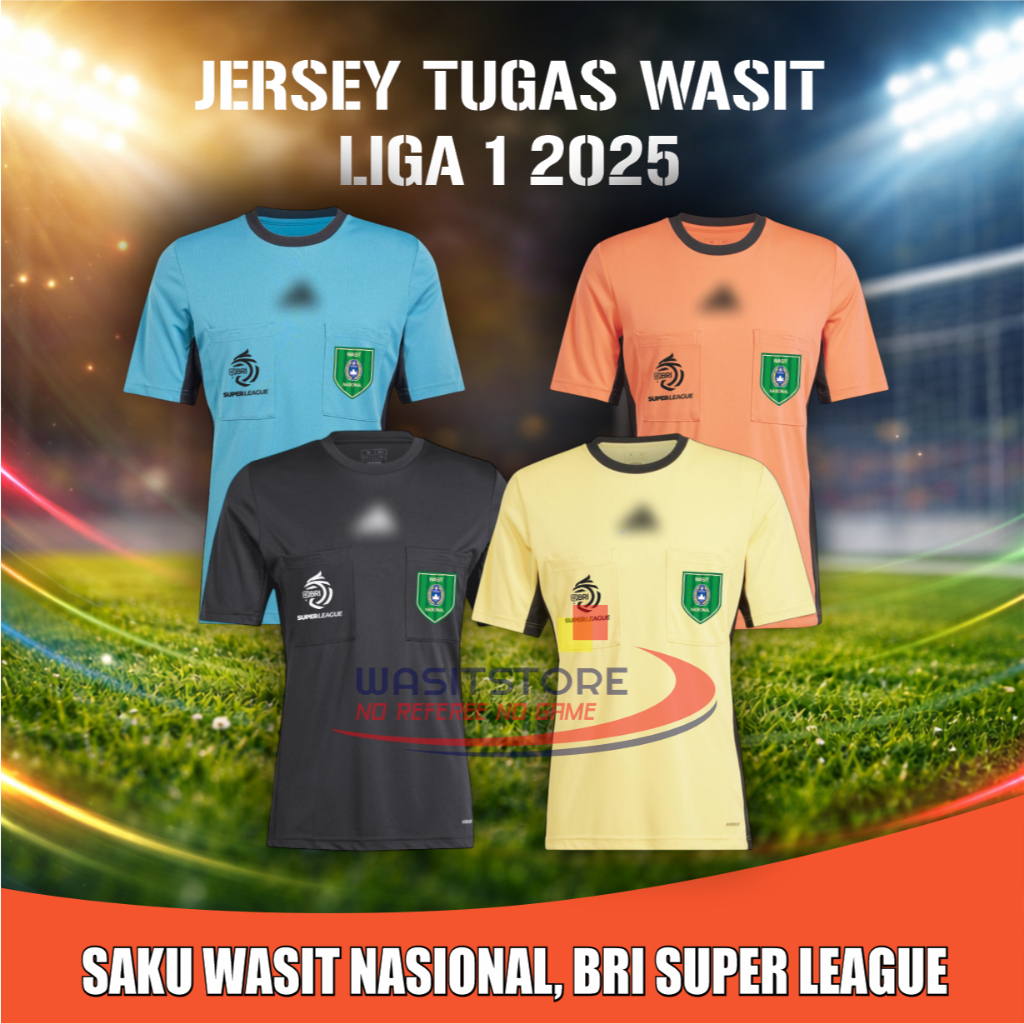 I LEAGUE REFEREE ASSIGNMENT SHIRT 2025/2026 (NATIONAL REFEREE POCKET, BRI SUPER LEAGUE)
