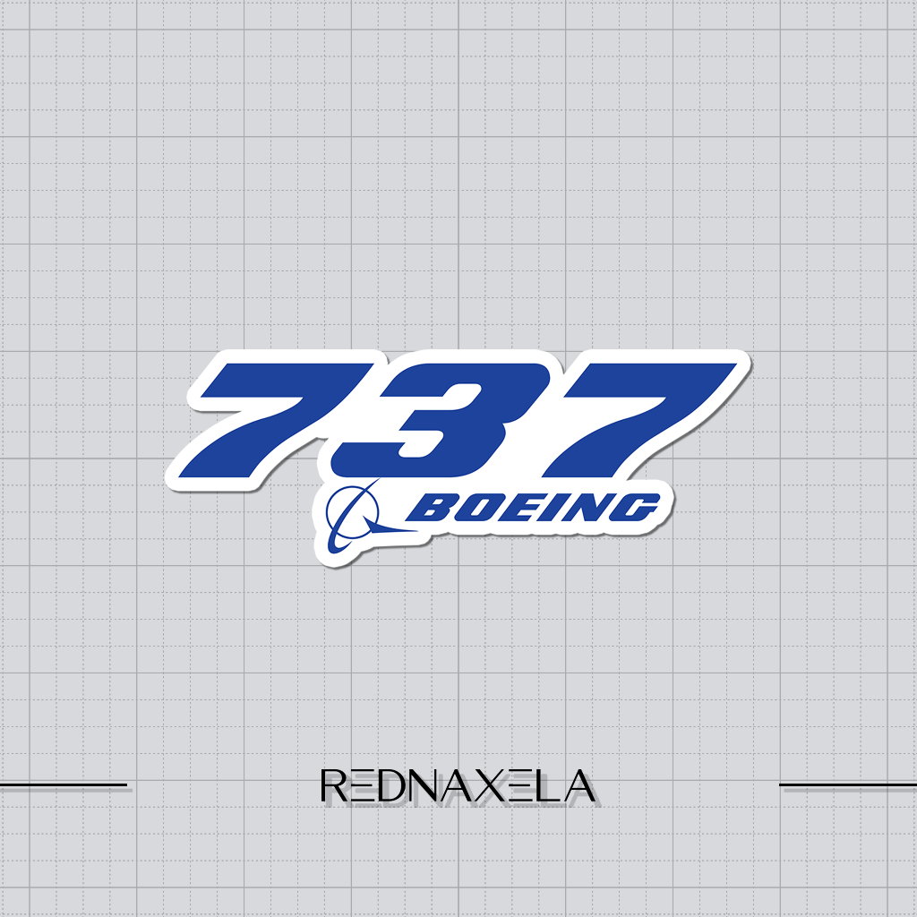 โบอิ้ง 737 โลโก้สติกเกอร์ไวนิลกันน้ํากลางแจ้ง