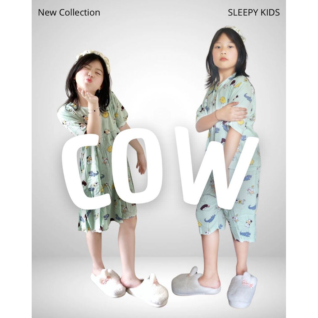 [SLEPY KIDS] COW SERIES - CHILDRENS PAJAMAS & DRESS