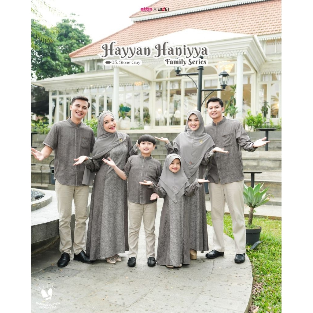 Hayyan Haniyya Series Stone Grey โดย Attin Hijab