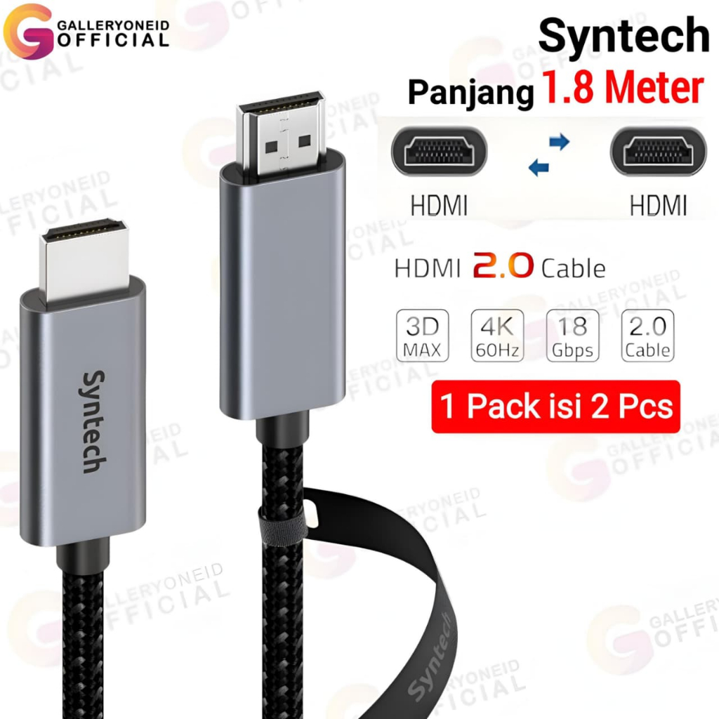 เนื้อหา 2 ชิ้น HDMI To HDMI สาย Usb HUB 2.0 4K 60Hz SYNTECH HDR คุณภาพสูง Ultra HD Converter Macbook