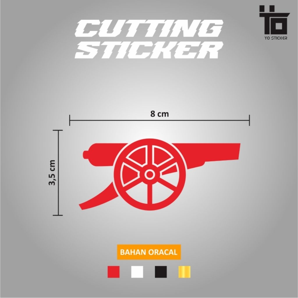 ARSENAL/ARSENAL/THE GUNNERS CUTTING STICKER