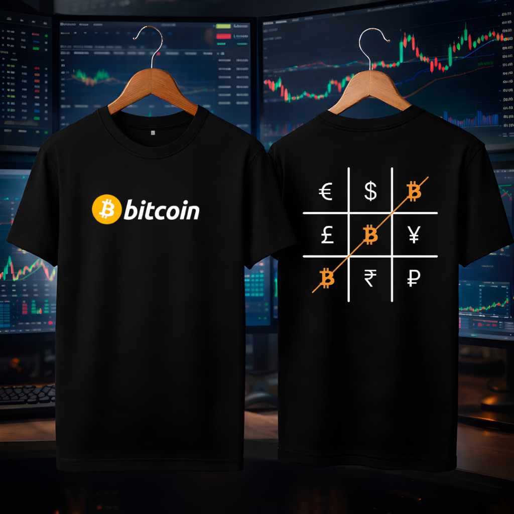 KATUN Crypto Bitcoin & Stock เสื้อยืด – เสื้อยืด Trader Market Analysis เชิงเทียนกราฟิก 24s วัสดุผ้า
