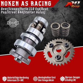 CAMSHAFT NOKEN AS RACING BEAT Fi ESP SCOOPY Fi ESP VARIO 110 Fi ESP BEAT POP BEAT STREET BEAT K44 STATER HALUS AH1 RACING ORIGINAL