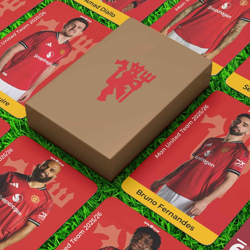 Manchester United Photocard 2025/26 20 ชิ้น - คอลเลกชันนักฟุตบอลสําหรับเด็กขนาด 6x9 ซม.