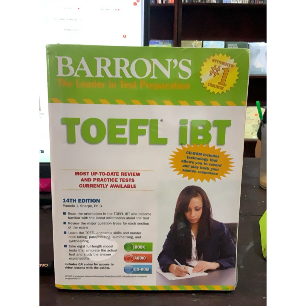 Barron Berbis TOEFL iBT - หนังสือภาษาและพจนานุกรมดั้งเดิม