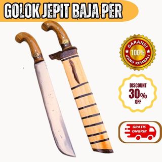 Golok Kebun Ekonomis Baja Per Asli Sudah Tajam Peralatan Tani Belah Kayu Potog Bambu Nyaman Dan enteng - perkakas kebun