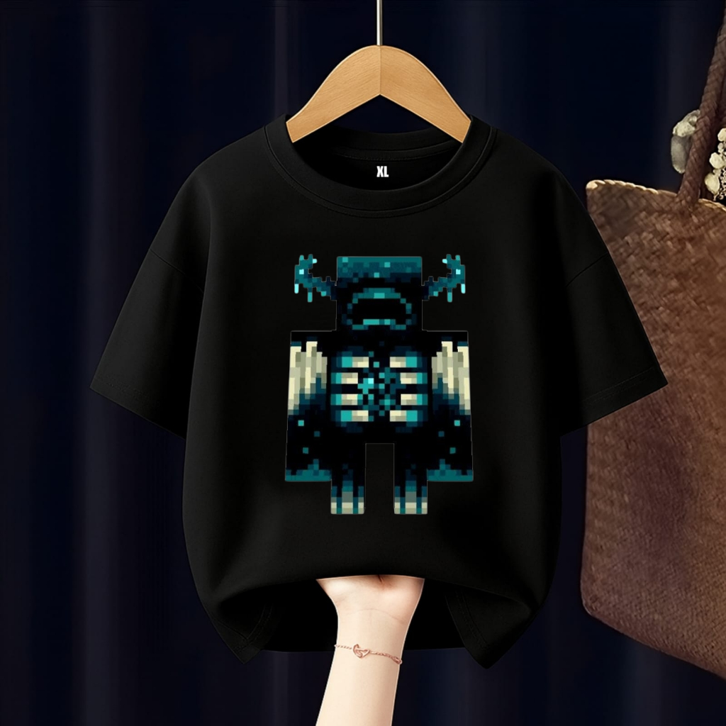 เสื้อยืดเด็ก Warden minecraft