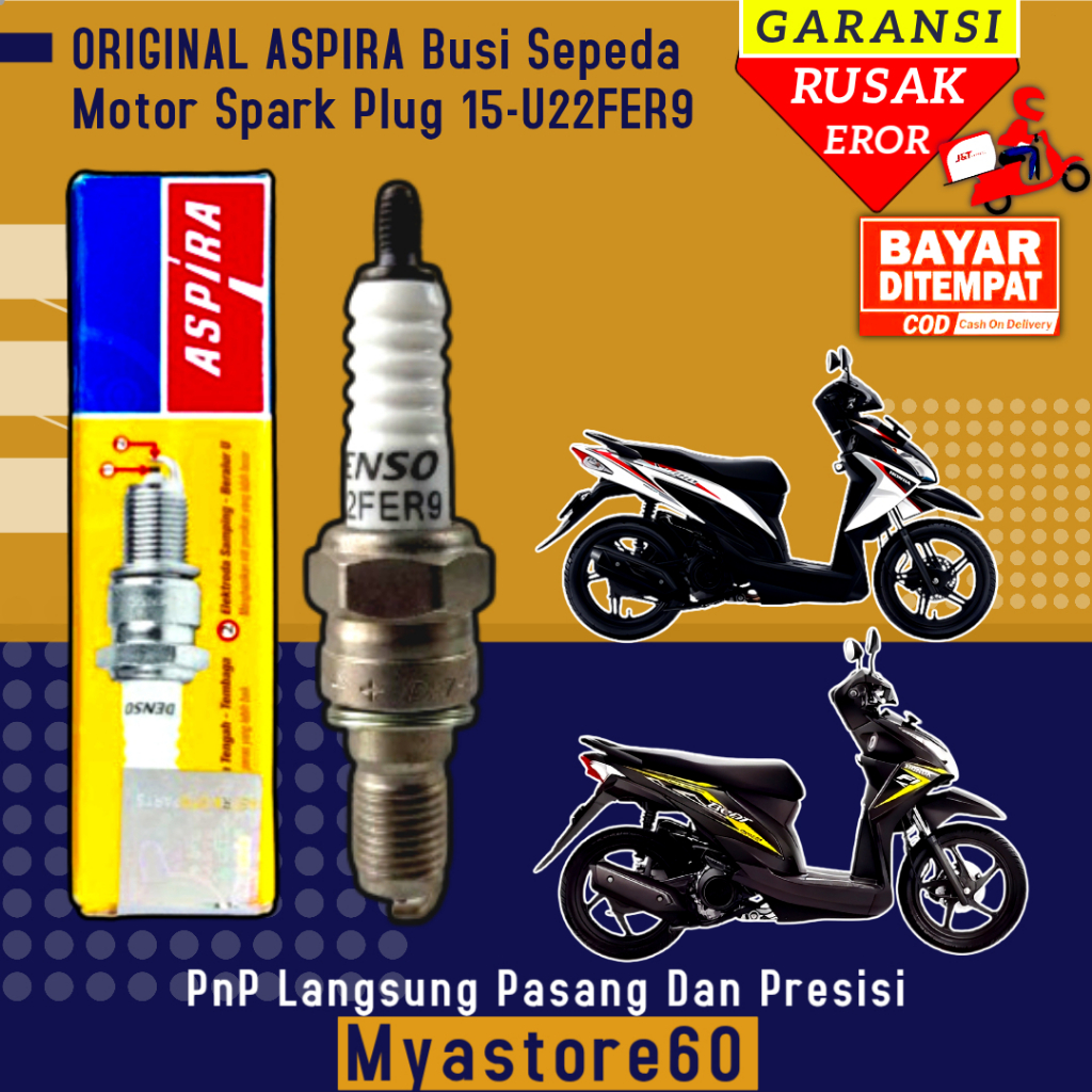 หัวเทียน ASPIRA ดั้งเดิม 15-U22FER9