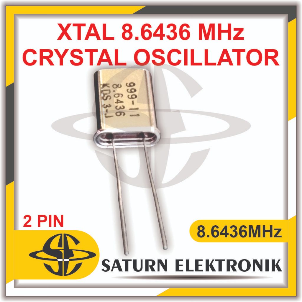XTAL 8.6436 MHz CRYSTAL OSCILLATOR 2 PIN