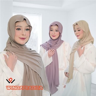 Pashmina Kaos Jersey Premium Kerudung Hijab Jilbab Pasmina Mleyot Warna Polos