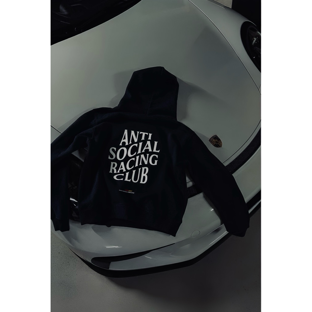 FLYBOYS HOODIE - ANTI SOCIAL RACING CLUB - BLVK COTTON 24S