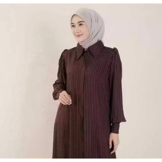UC-OVIENA DRESS SALUR SEMI WOLL GAMIS DAILY WANITA DEWASA GAMIS BUSUI MOTIF SALUR