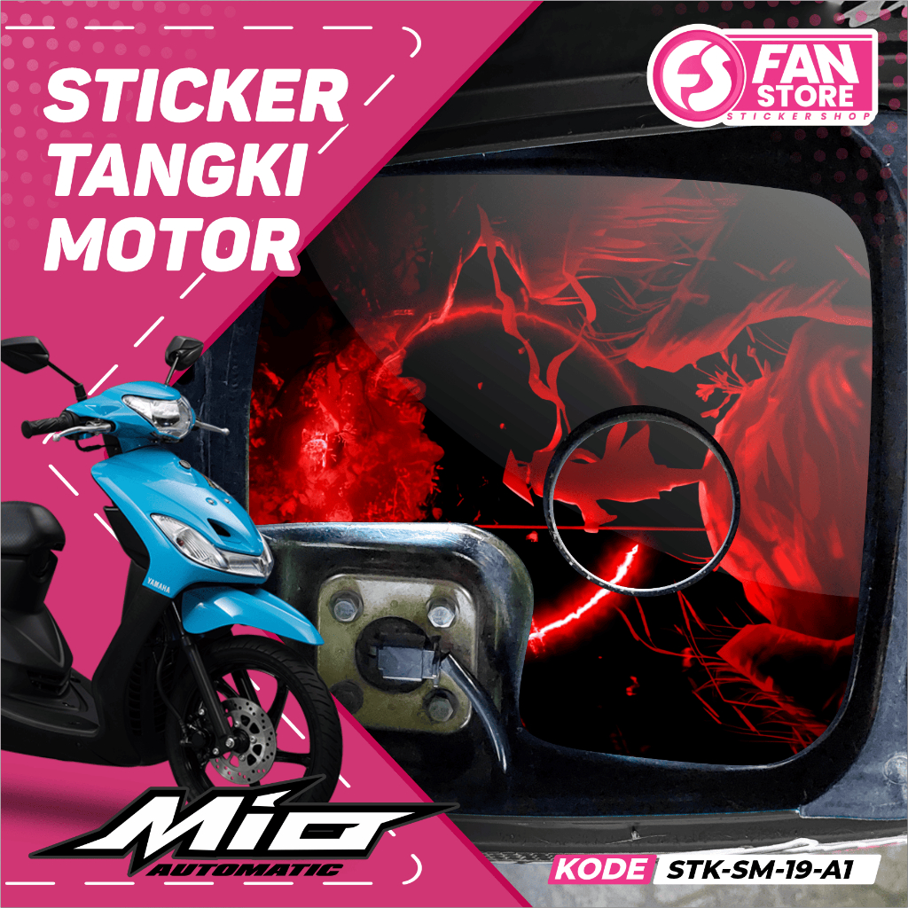 Ready Striping Sticker Cover Gas Tank Cool Anime Motif - Mio Gas Tank Protector Sticker พร้อมส่ง - S