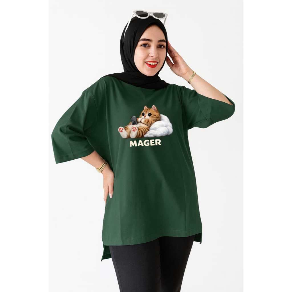 Oversize 7/8 Sleeve Front Image Meomg Mager สามารถใช้เป็นเครื่องแบบได้