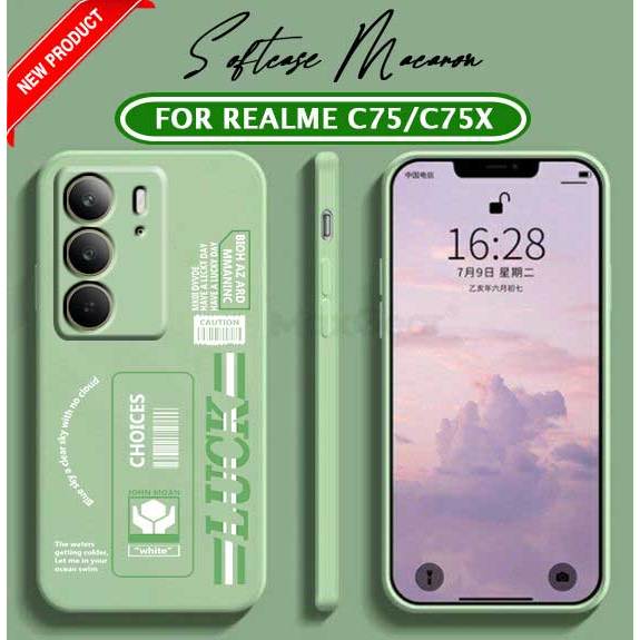 [UV36] Softcase Square Luck For REALME C75/ REALME C75X - CASE - CUTE CASE