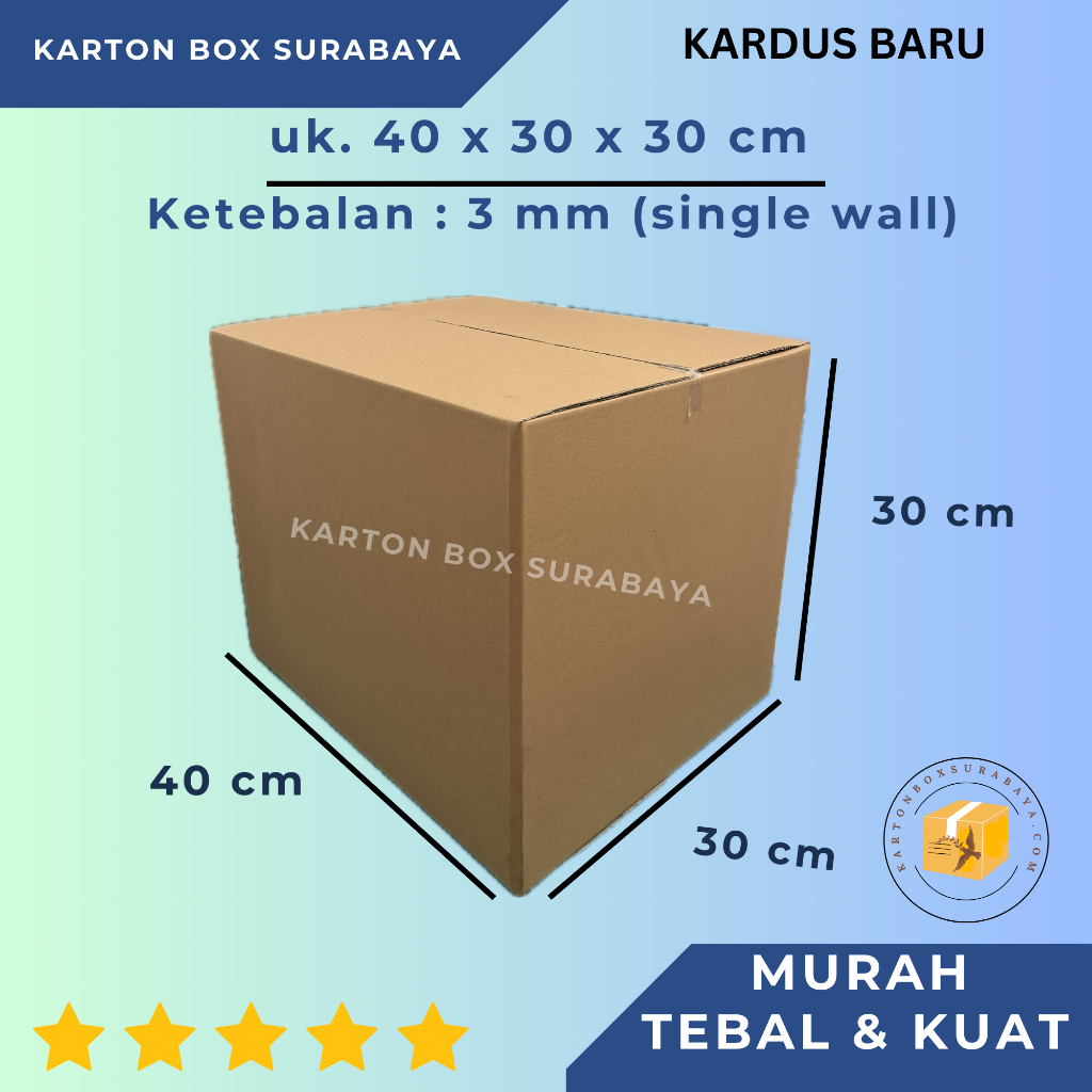 40x30x30 ซม. / CARDBOARD BOX PACKING ONLINE PLAIN PACKAGING