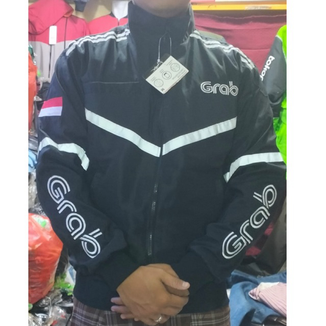 เสื้อแจ็คเก็ตสีดํากันน้ํา BOOMBER JACKET ML XL XXL XXXL 4XL 5XL 6XL 7XL 8XL