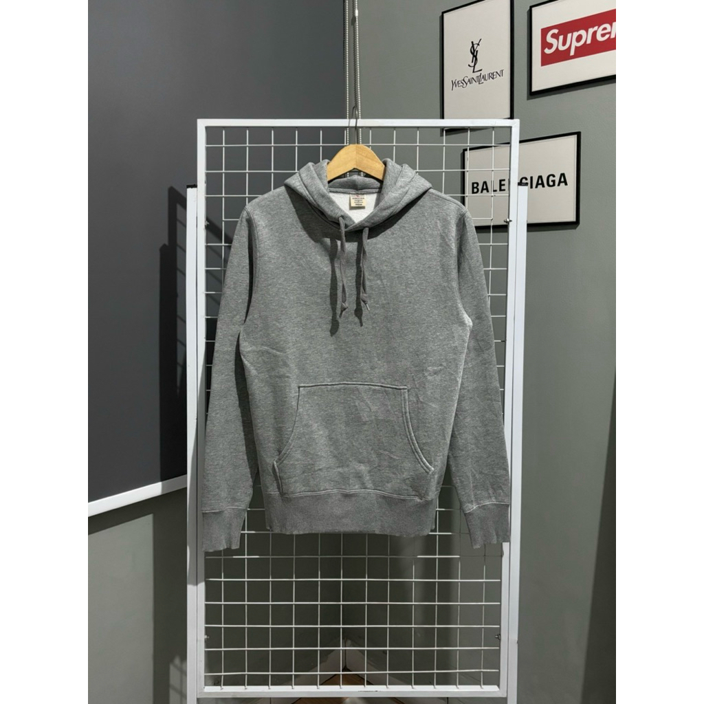 AVIREX PULLOVER BASIC HOODIE GREY