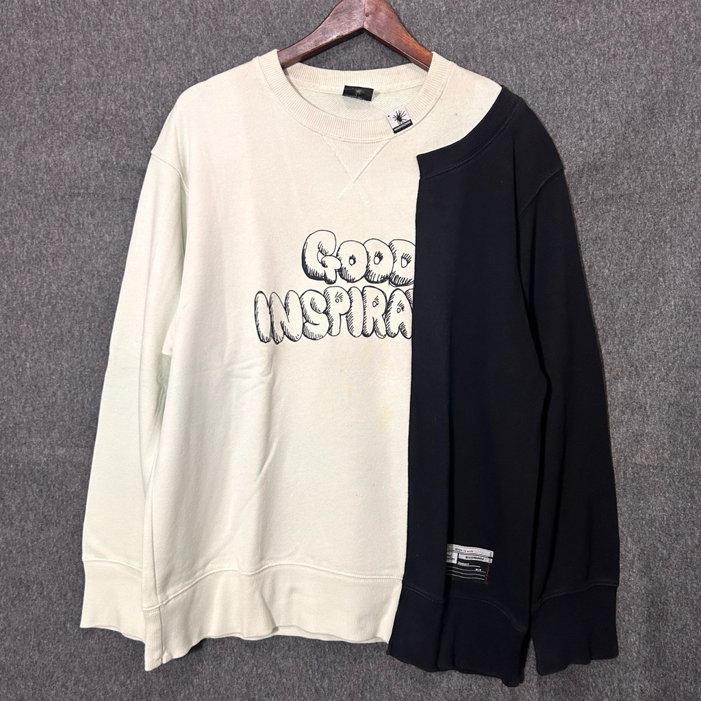 คอกลม Maison Mihara Yasuhiro Good Inspiration Second Preloved | เสื้อกันหนาวสตรีทแวร์ | ตลาดชวาบีน