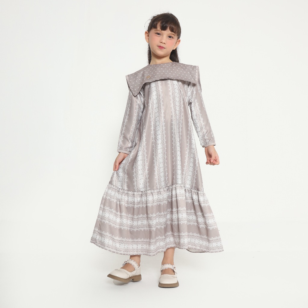 Chantilly - Dalwa Girl Dress in French Taupe (ชุดเด็ก)