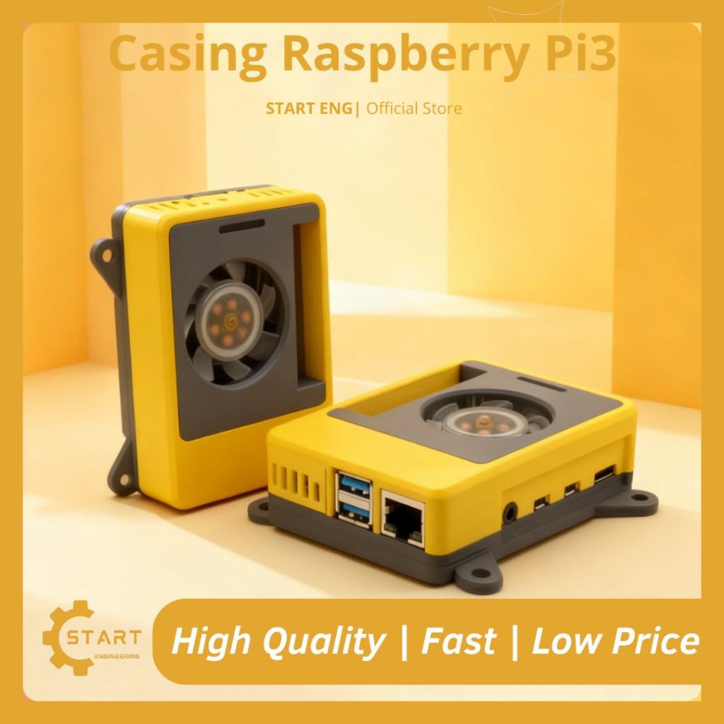 ปลอกพิมพ์ 3 มิติ Raspberry Pi 3 – กล่องป้องกัน Raspberry Pi แบบกําหนดเอง