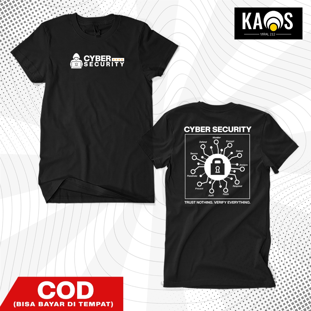 Cyber Security เสื้อยืด Unisex - IT Security Engineer Ethical Hacker Distro Premium Cotton 30s Shirt