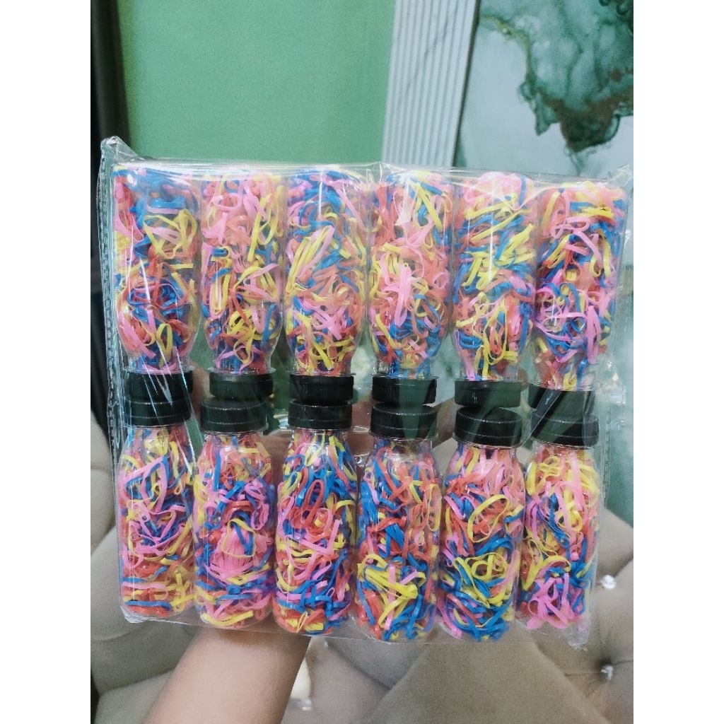 (CONTENTS 12 ชิ้น) ขวดนมญี่ปุ่น CHILDRENS HAIR TIE IN BOTO PACKAGING