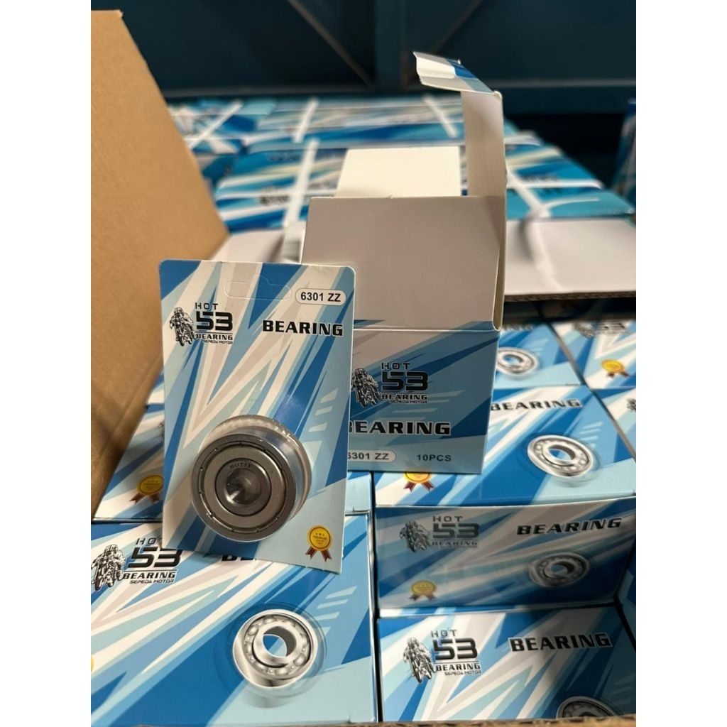 ราคา 10 ชิ้น || BEARING 6301 ZZ HOT-53 WHEEL LAKER 6301ZZ HOT-53 IRON CAP
