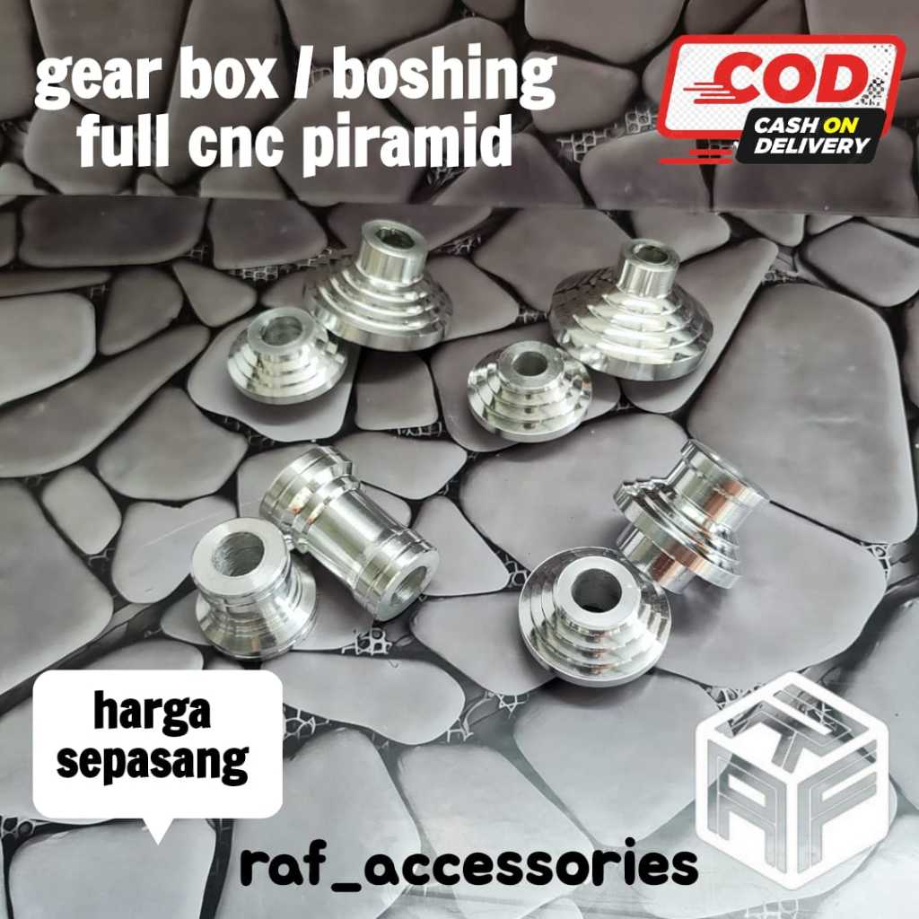 RAF Gear Box / Full Cnc Motorcycle Axle Bushing Pyramid Model Beat Vario Scoopy Mio Nouvo Etc