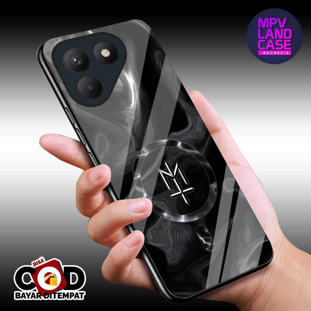 [SGA-114] Softcase Glass อะคริลิคสําหรับ Tecno Pova 7 4G กรณี Tecno Pova 7 4G Kesing Tecno Pova 7 4G
