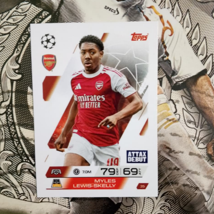 การ์ดฟุตบอล Myles Lewis-Skelly Topps Match Attax 2025/26