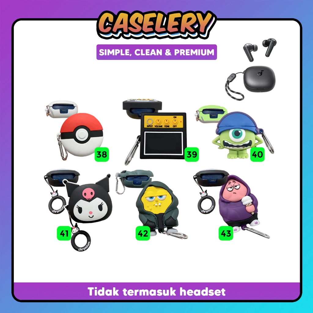 [NC-S] เคส Anker Soundcore R50i NC S Character Silicone Soft คุณภาพระดับพรีเมียม GB1