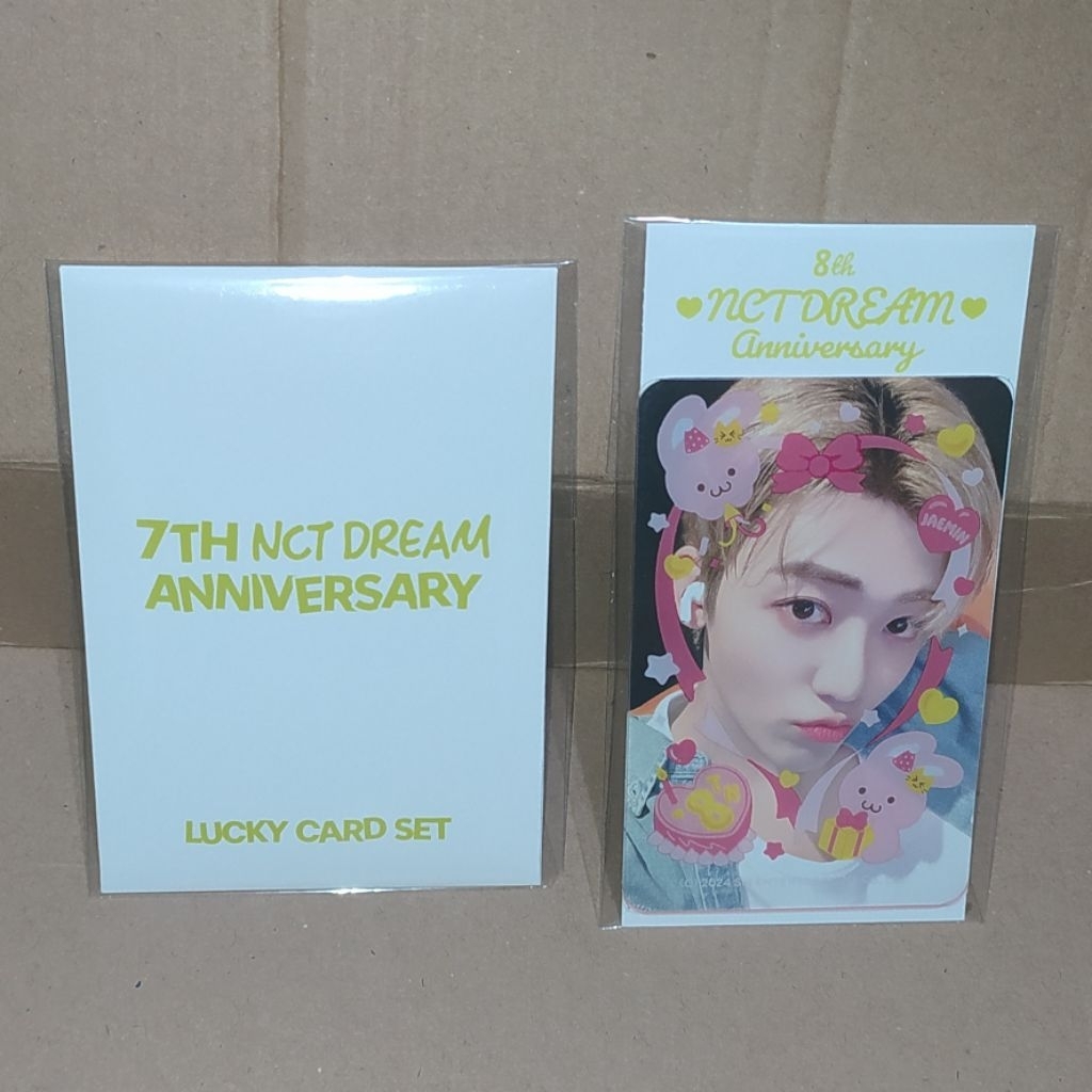 NCT Dream 7th 8th Anniversary Jaemin MD การ์ดนําโชคและการ์ดตัวละคร