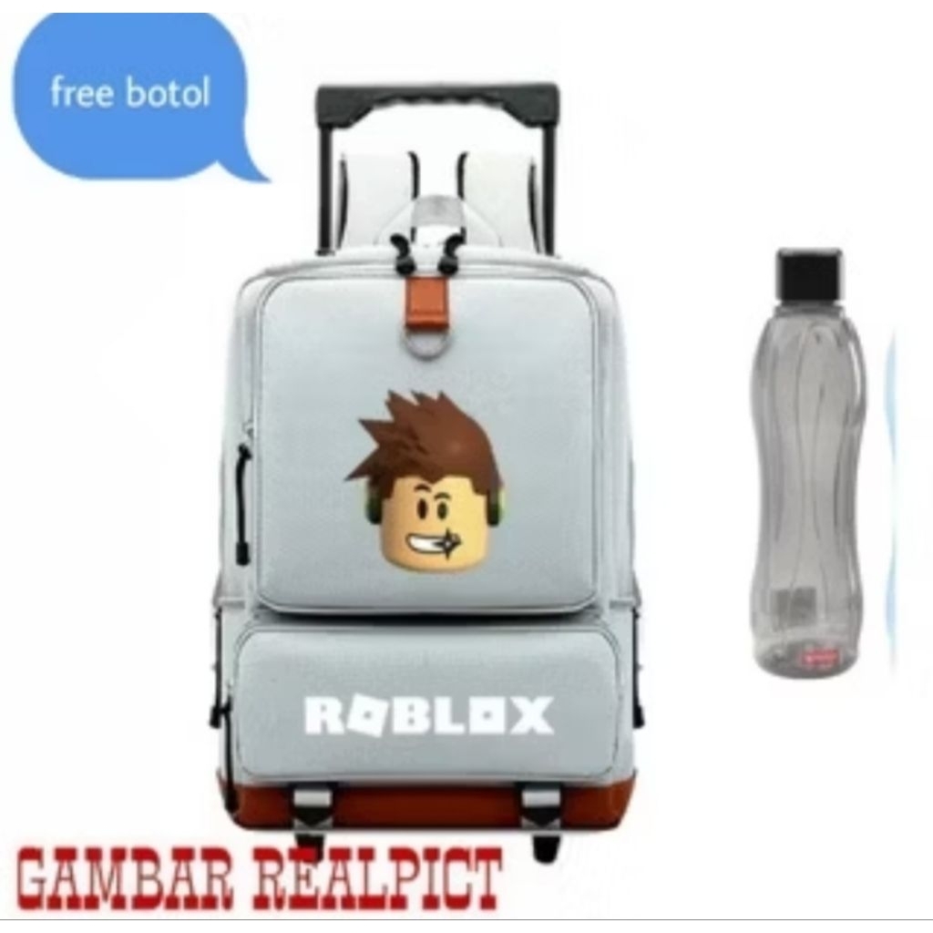 ใหม่!! TROLLEY BAG ROBLOX CHILDRENS PUSH BAG TROLLEY BAG CHILDRENS SCHOOL BAG