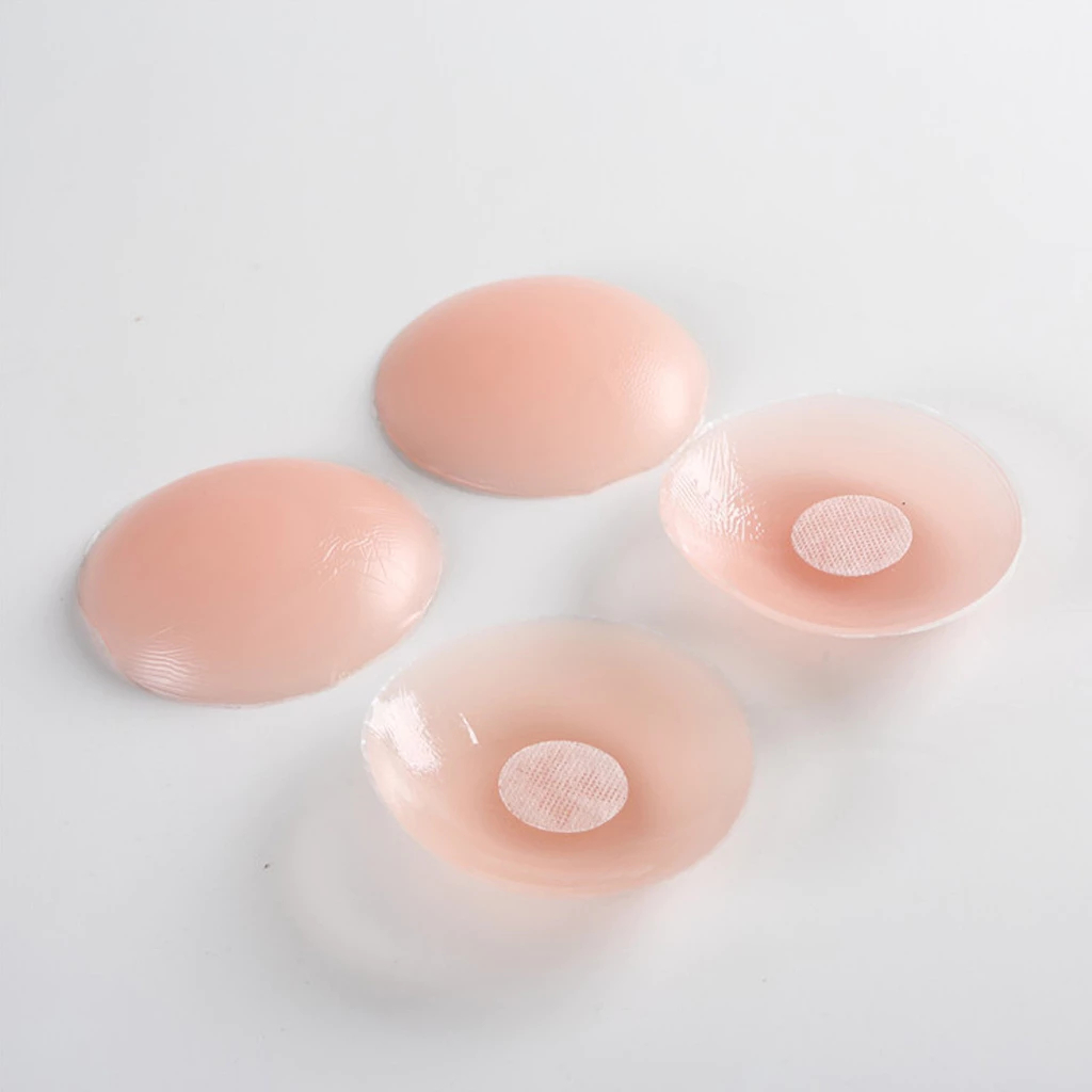 NIPPLE PAD SILICON PUSH UP ROUND BRA/PAIR/1SET
