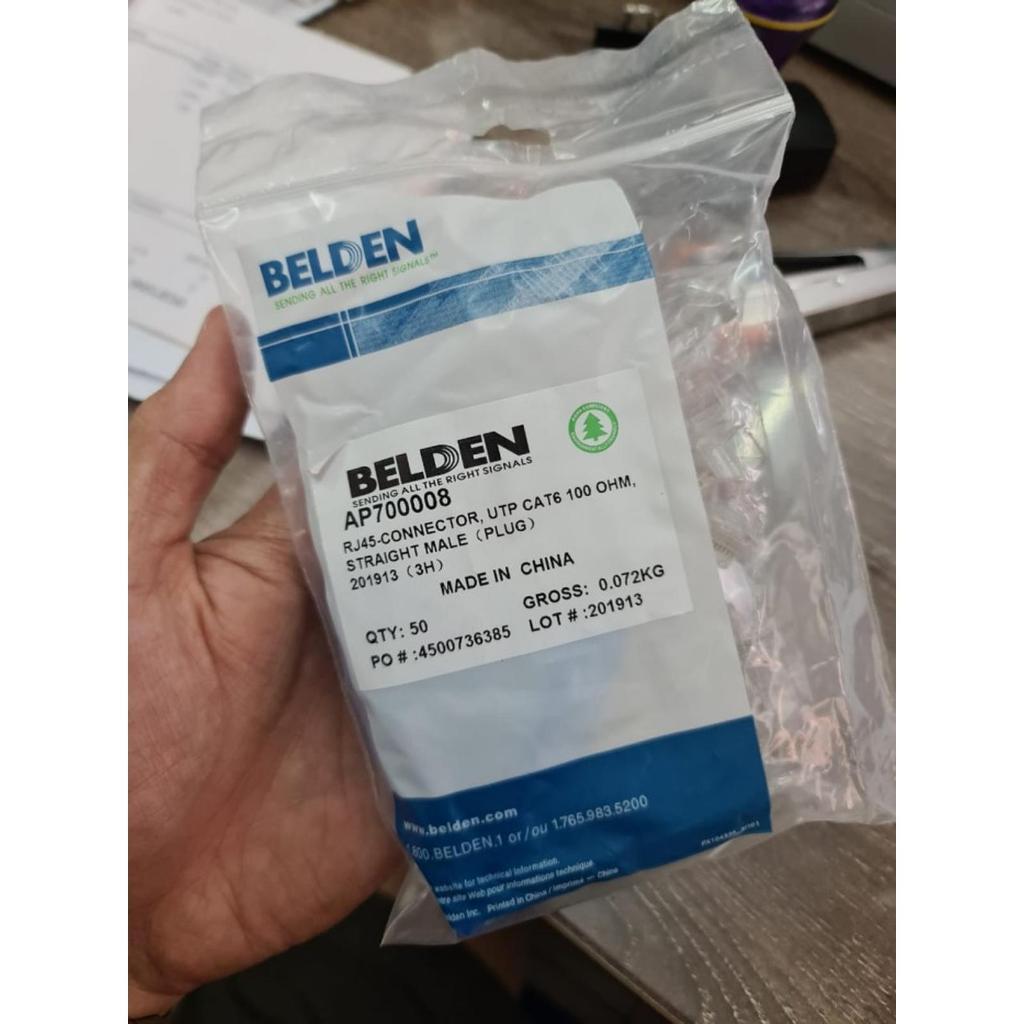 Belden RJ45 Cat 6 Connector RJ-45 Cat6 Connector : AP700008) ต้นฉบับ